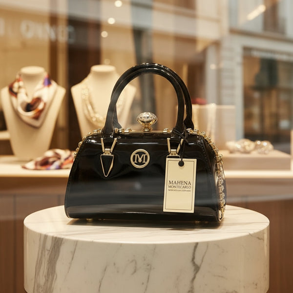 Borsetta di lusso modello Montecarlo per grandi occasioni CLICCA X COLORI NERO ROSSO LEOPARDO