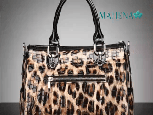 Borsa a mano con stampa leopardata, alla moda modello Dione consegna in 15 giorni prenotala ora BELLISSIMA E UNICA