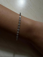 Bracciale da donna in argento sterling S925 con moissanite
