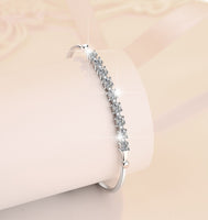 Bracciale da donna in argento sterling S925 con moissanite
