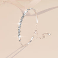 Bracciale da donna in argento sterling S925 con moissanite