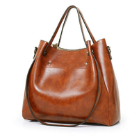 Borsa a secchiello sub-diagonale di grande capacità 4 in 1 borsa da donna retrò modello nilla nero marrone wine red MAHENA ECONOMY