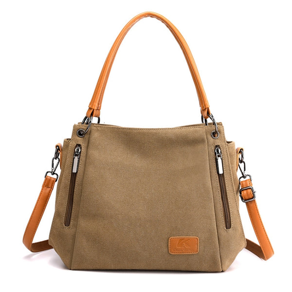Borsa a tracolla in tela da donna di grande capacità modello Damiana SERIE ECONOMY