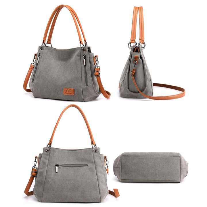 Borsa a tracolla in tela da donna di grande capacità modello Damiana SERIE ECONOMY