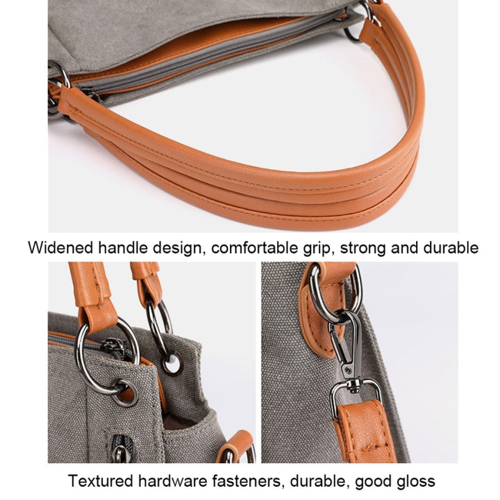 Borsa a tracolla in tela da donna di grande capacità modello Damiana SERIE ECONOMY