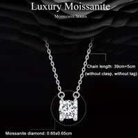 Collana in moissanite in argento sterling S925 modello 2 carati FANTASTICA consegna immediata
