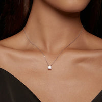 Collana in moissanite in argento sterling S925 modello 2 carati FANTASTICA consegna immediata