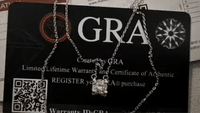 Collana in moissanite in argento sterling S925 modello 2 carati FANTASTICA consegna immediata