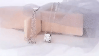 Collana in moissanite in argento sterling S925 modello 2 carati FANTASTICA consegna immediata