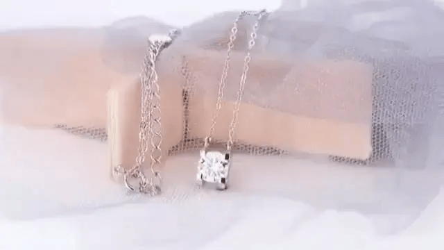Sterling Silver Moissanite Necklace S925