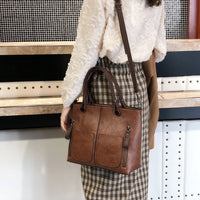 Borsa a tracolla moda casual PU da donna (marrone) modello Zaira mahena ECONOMY
