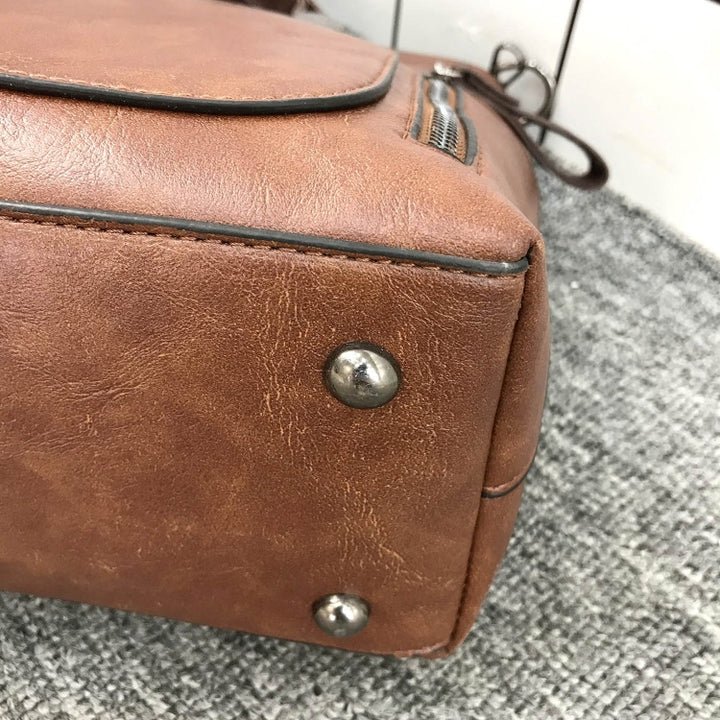Borsa a tracolla moda casual PU da donna (marrone) modello Zaira mahena ECONOMY