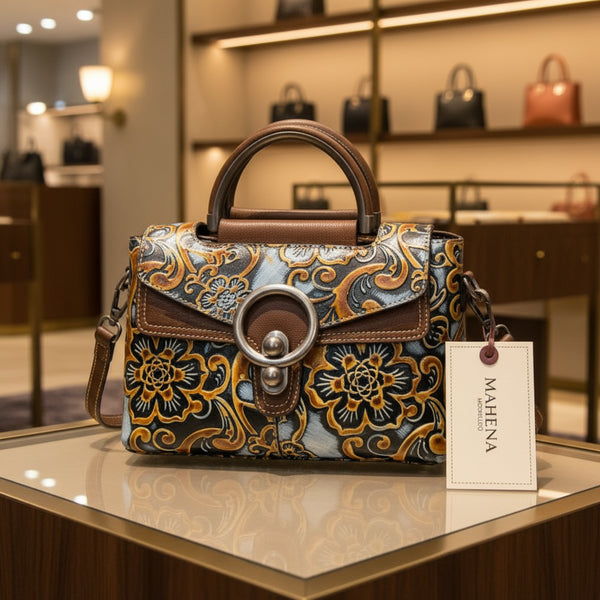 Borsa da donna in stile retrò in pelle modello Feme piccolo gioiello