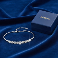 Bracciale da donna in argento sterling S925 con moissanite