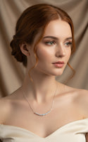 Collana in argento sterling S925 con moissanite, leggera, di lusso, di alta qualità, 1.1 carati, colore D