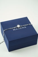 Bracciale da donna in argento Sterling S925 con moissanite da 1 carato e colore D
