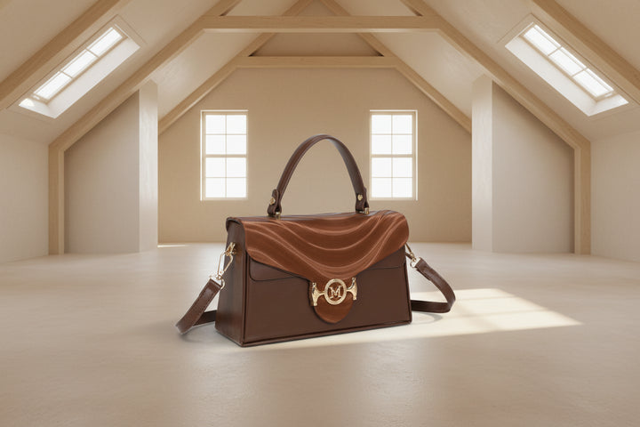 Borsa cinema disegno francese coffee o nero MODELLO ESCLUSIVO