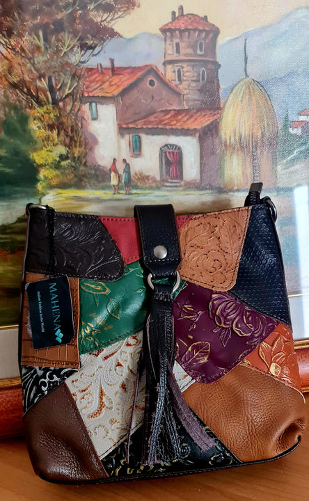 Borsa Donna a Tracolla fashion Alta qualita' Mahena™ modello AURA 24X7,5X23 offerta lancio