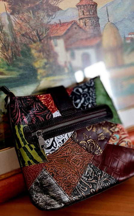 Borsa Donna a Tracolla fashion Alta qualita' Mahena™ modello AURA 24X7,5X23 offerta lancio