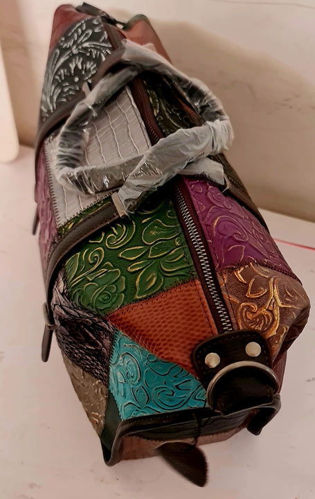 Borsa da donna in pelle di vacchetta modello Gea