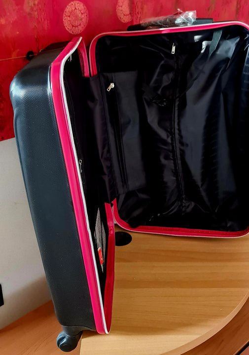 TROLLEY VALIGIA DUCATI CORSE PRODOTTO UFFICIALE NERO MISURA MEDIA 64X24X40