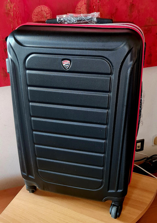 TROLLEY VALIGIA DUCATI CORSE PRODOTTO UFFICIALE NERO MISURA MEDIA 64X24X40