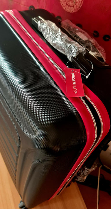 TROLLEY VALIGIA DUCATI CORSE PRODOTTO UFFICIALE NERO MISURA MEDIA 64X24X40