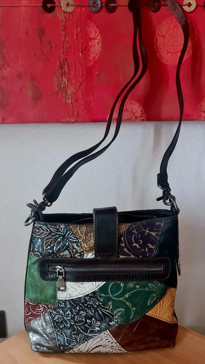 Borsa Donna a Tracolla fashion Alta qualita' Mahena™ modello AURA 24X7,5X23 offerta lancio