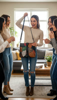 Borsa Donna a Tracolla fashion Alta qualita' Mahena™ modello AURA 24X7,5X23 offerta lancio