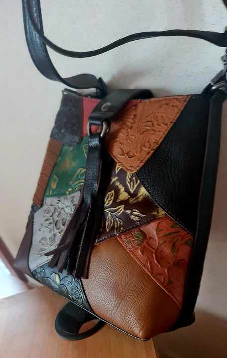 Borsa Donna a Tracolla fashion Alta qualita' Mahena™ modello AURA 24X7,5X23 offerta lancio