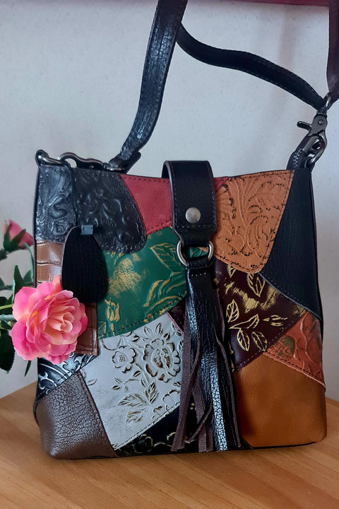 Borsa Donna a Tracolla fashion Alta qualita' Mahena™ modello AURA 24X7,5X23 offerta lancio