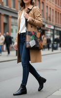 Borsa Donna a Tracolla fashion Alta qualita' Mahena™ modello AURA 24X7,5X23 offerta lancio