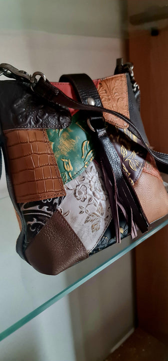 Borsa Donna a Tracolla fashion Alta qualita' Mahena™ modello AURA 24X7,5X23 offerta lancio
