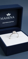 Anello regolabile in argento S925 con moissanite 2 carati con certificato Gra moissanite diamante