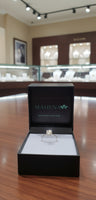 Anello regolabile in argento S925 con moissanite 2 carati con certificato Gra moissanite diamante
