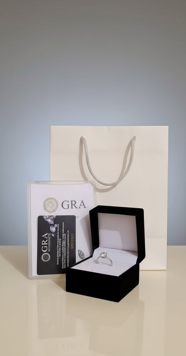 Anello regolabile in argento S925 con moissanite 2 carati con certificato Gra moissanite diamante
