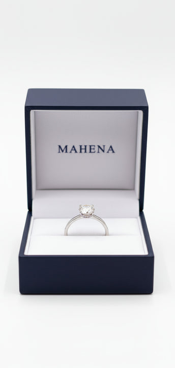 Anello regolabile in argento S925 con moissanite 2 carati con certificato Gra moissanite diamante