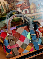 Borse da donna in pelle di vacchetta alla moda MULTICOLOR