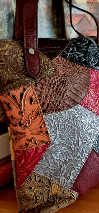 Borsa da donna in pelle con cuciture alla moda, borsa monospalla verticale modello Vesta