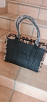 granulated faux leather bag Felina model