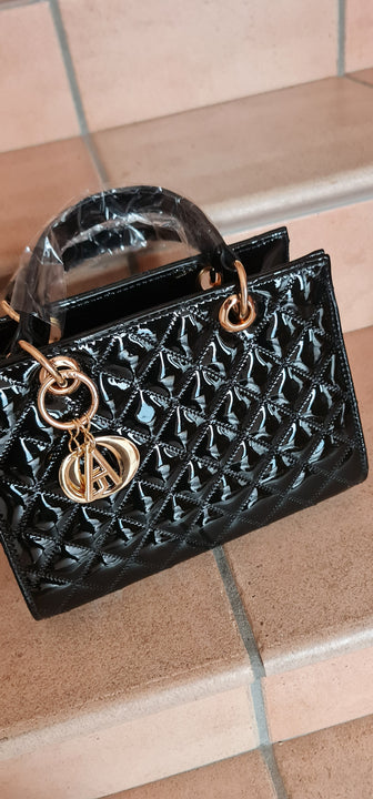 Dalida Glossy small-sized handbag, high-class French design