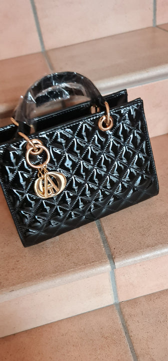 Dalida Glossy small-sized handbag, high-class French design