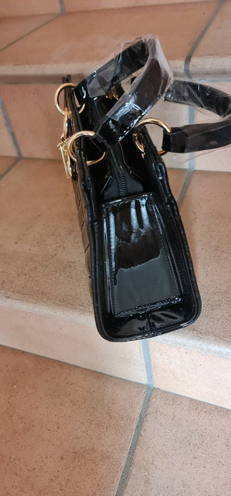 Dalida Glossy small-sized handbag, high-class French design