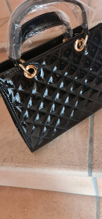 Dalida Glossy small-sized handbag, high-class French design