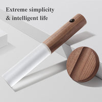 Wireless Night Light 2 PCS USB LED with PIR Motion Sensor, Magnetic Wood
