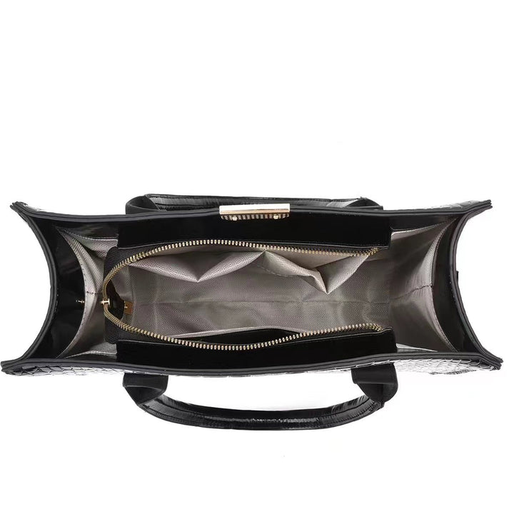 SAC COMBINÉ POUR FEMME STYLE CROCODILE, MODÈLE SANDRA, VERSION ÉCONOMIQUE