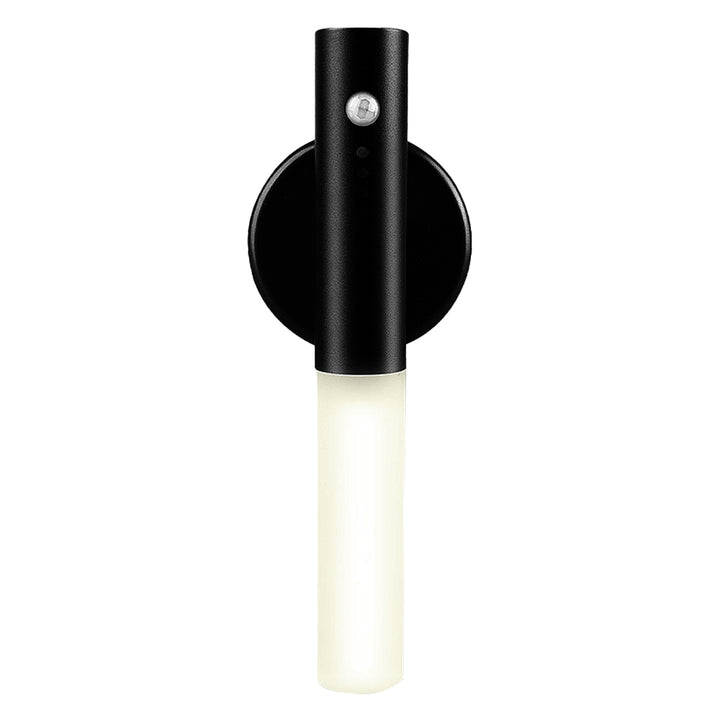 Wireless Night Light 2 PCS USB LED with PIR Motion Sensor, Magnetic Wood