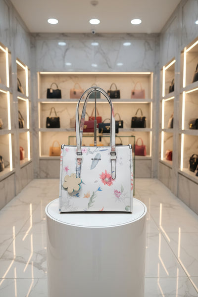 AISHA – Premium Vegan Leather Floral Handbag