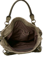 Women's vintage eco-leather handbag ARMY model