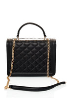 CATERINA shoulder bag with quilted pattern and chain shoulder strap